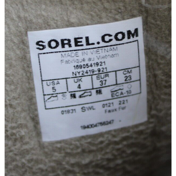 Sorel Tivoli II Waterproof Winter Boots Womens 5 Faux Fur Snow - Picture 9 of 9